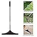 Artificial Turf Rake for Grass with 32” to 52” Adjustable Steel Pole Turf Rake,Easy Quick Remove Leaves, Shrubs, Pet Hairs, Debris from Turf, Synthetic Grass, Carpet, Lawn for Kids and Adults (Yellow)