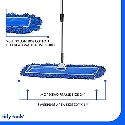 Tidy Tools Commercial Dust Mop & Floor Sweeper, 24