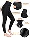 Fleece Lined Leggings Women High Waist Elastic Slimming Seamless Warm Winter Leggings Black