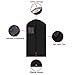 Mobo Black Garment Bags , Handing Suit Cover (set of 10) , 44 X 24 Inches Washable Anti-Moth Protector With Full Zipper and Clear Widow for Storage and Travel of Suit , Dresses and Coat