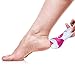 Lilian Fache Electronic Pedicure Foot File with Diamond Crystals - Electric Pedi Tool Callus Remover (no Pressure Required) USB Re-Chargeable - 1 Coarse and 1 Replacement Xtra Course Head, Pink