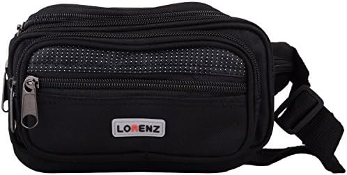 WYE LEATHER Ladies/Mens Canvas Style Travel/Holiday Bum Bag/Waist Bag with Adjustable Strap