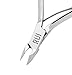 Rui Smiths Carbon Steel Cuticle Nippers - Professional Carbon Steel French Handle - 6mm Jaw, Single Spring