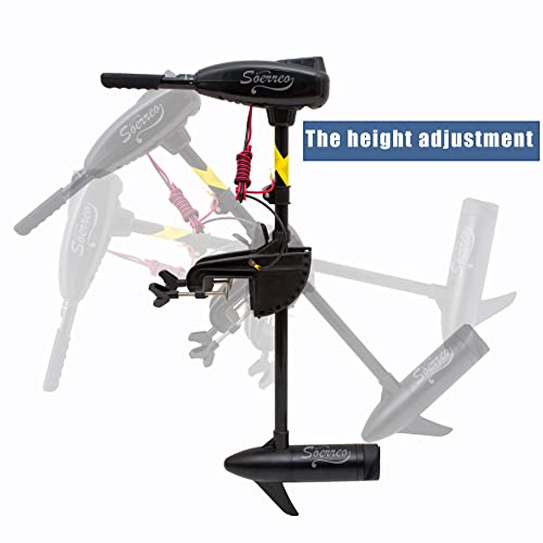 Electric Trolling Motor, Suitable for Kayaks and Inflatable Fishing Boats, 8Speed Saltwater