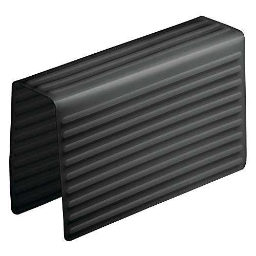 mDesign Large Kitchen Sink Protector Mat Pad Set, Quick Draining Use