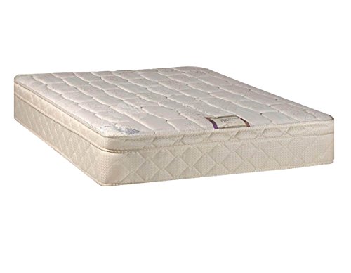 Continental Sleep, Plush Innerspring Eurotop 10-inch Mattress and Traditional Box Spring / Foundation Set, No Assembly Required, Full Size - Thumbnail 2