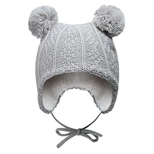 vivobiniya Baby Winter Hats Toddler boy and Girl Knit Hats Earmuff hat 0-6y