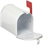 Mini White Tin Mailbox by Century Novelty