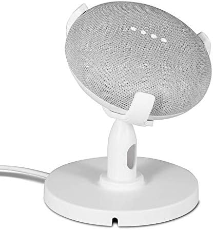Amazon Hlomom Google Home Mini テーブル スタンド ホルダー 卓上マウント スマートホームスピーカー アシスタント アクセサリー 360度回転可能 ホワイト Hlomom デジタルオーディオスタンド