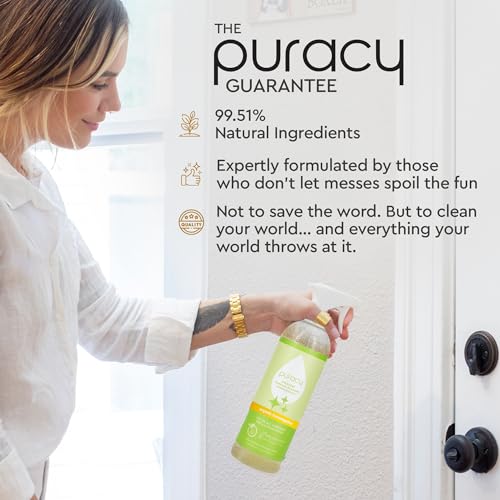 PURACY MULTI-SURFACE CLEANER SPRAY – PLANT-POWERED EVERYDAY SURFACE CLEANER – NATURAL ALL PURPOSE CLEANING SOLUTION AS SEEN ON TIKTOK (ORGANIC LEMONGRASS SPRAY BOTTLE, 16 FL OZ)