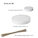 30 Foam Circles -Craft Foam Circles- Styrofoam Discs- Craft Foam for Art and Craft -Floral Foam- Foam Disks- DIY Crafts for Home, School- 2 Size 6'' x 6'' x 1'' and 4'' x 4'' x 1'' Inch (Pack of 30)