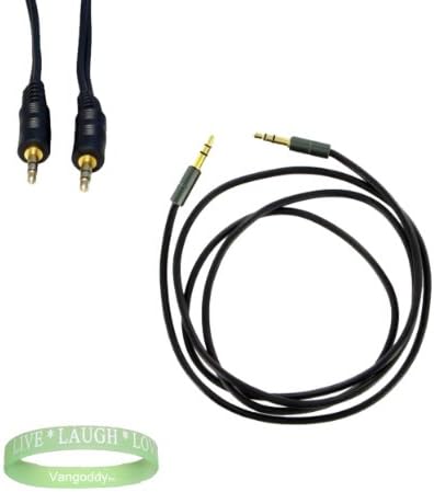 Black Car Theater Auxiliary cable 6 ft for iPod, Mp3 player, and NESA NSC-111 Portable DVD Player + LIVE * LAUGH * LOVE