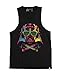 INTO THE AM Darth Raver Graphic Tank Tops for Men - Summer Beach Sleeveless Fashion Men's Tank Tops (Black, Large)