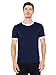 American Apparel Men's Poly-Cotton Short Sleeve Ringer T-Shirt, Navy/White, Large