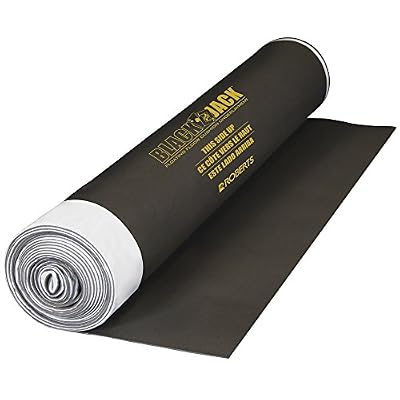 Black Jack 100 sq. ft, 28 ft. x 43 in. x 2.5 mm Roll of 2-in-1 Premium Laminate and Engineered Wood Flooring Underlayment
