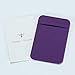 Magic Vosom Card Secure Holder Stick on Lycra Wallet Pouch Support iPhone 6 7 Samsung Galaxy and Blu Smartphones Purple