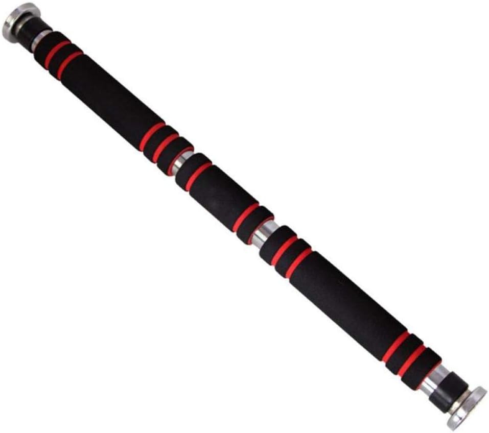CAODAN Horizontal Bar Pull Up Indoor Gym Adjustable 62-100cm Exercise Fitness Equipmet-Red