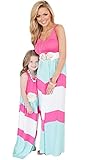 GAMT Mommy and Me Cotton Long Dresses Maxi Beach Sundress