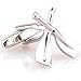 Covink Crossed Silver Oars Cufflinks Rowing Boat Paddles Cuff Button for Oarsman Rowers Paddle Pullers Yacht Fans with Gift Bag (Oar)