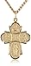 Men's 14k Gold-Filled 4-Way Medal Pendant Necklace with Gold Plated Stainless Steel, 24