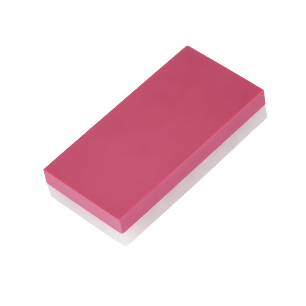 Aramox Whetstone Knife Sharpener Sharpening Stone Two Sides 3000/1000 Grit Ruby White Agate Knife Sharpener