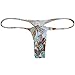 OROCOJUCO 6-Pack Men's Mini Bikini T-Back Underwear Slim Cut Pouch Swim G-String Minimal Coverage Tangas Hipster String Thong XCTXSH Large