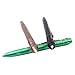 Tactical Pen Portable Survival Aluminum LED Pen Self Defense for Glass Breaker and Self-defense Mutifunctional Emergent Tool (Aluminum+LED,Green)