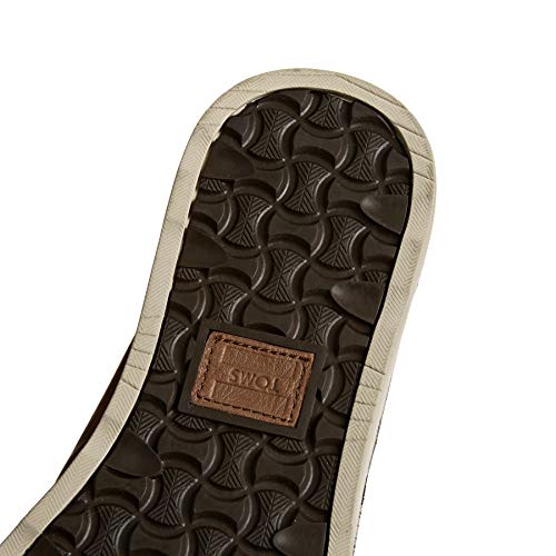 toms waterproof brown pull up leather men's chukka boots