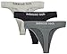 Balanced Tech Women's Seamless Thong Panties 3-Pack - Black/Grey Assorted - Medium