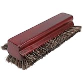 Billiard Table Brush, 3 Sided Horse Hair Cleaner Pool Table Wood Handle for Corners Edges Home Game Room Commercial Maintenance