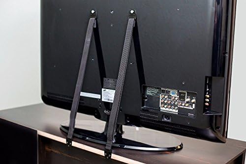 FEESHOW Anti-Tip TV &amp; Furniture Safety Wall Straps - Heavy Duty Strap Metal Mounting for All Flat Screen TV &amp; Furniture- Baby Child Safety Proof