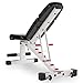 XMark Adjustable FID Weight Bench, 11-Gauge, 1500 lb. Capacity, 7 Back Pad Positions from Decline to Full Military Press Position, Ergonomic 3 Position Adjustable Seat XM-7630