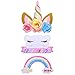 Unicorn Birthday Party Supplies- Happy Birthday Door Sign Magical Rainbow Girl Birthday Party Decoration