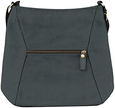 Eco-friendly Vegan Crossbody Bag with Lots of Pockets (Charcoal)