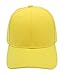 Baseball Cap Hat Men Women - Classic Adjustable Plain Blank, YEL Yellow