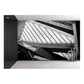 Modern Conceptual High Tech Building - Removable Wall Mural | Self-Adhesive Large Wallpaper - 66x96 inches