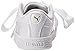Puma Girls Basket Heart Patent Inf Casual Kids Sneaker, Puma White, 6 C US Toddler