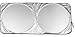 veneev Car Windshield Sun Shade - Car Sunshade Protector - A Powerful Uv Ray Deflector - Best for Cool Interior & Dashboard Protection - Cool Free Product Included! (Medium 59x27.55 Inches)