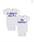 Twins Infant One Piece Bodysuit - Didn't Do It, Me Neither