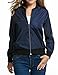 HOTOUCH Womens Classic Quilted Jacket Short Bomber Jacket Coat Navy Blue M