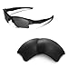 Walleva Black - Non Polarized Replacement Lenses For Oakley Flak Jacket XLJ Sunglasses