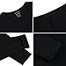 Ekouaer Women's Cotton Thermals Long Johns Underwear Base Layer Set Top&Bottom(Black,XL)