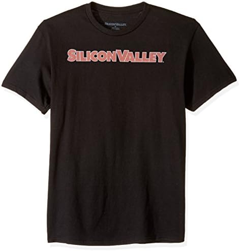 Silicon Valley Men's Logo Graphic T-Shirt, Black, Large