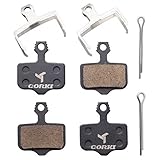 2 Pairs Organic Resin Disc Brake Pads for Sram Avid