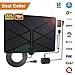 2019 Newest TV Antenna,Indoor Amplified Digital HDTV Antenna 120+ Mile Range with 4K 1080P HD VHF UHF Freeview TV for Life Local Channels Broadcast for All Types of Home Smart Television (Black)