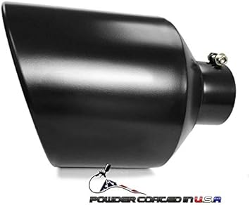 Amazon Com Black Coated Diesel Truck Bolt On Exhaust Tip 5 X 10 X 15 Automotive