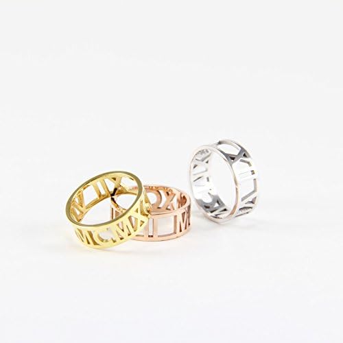 Wedding Date Ring - Important Days Ring - Personalized Date Ring - Custom Ring - Roman Numeral Date Ring