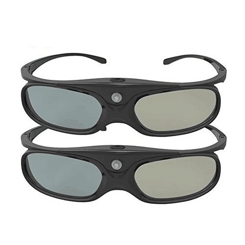 DLP Link 3D Glasses, ELEPHAS 144Hz Rechargeable Active Shutter Eyewear for All DLP-Link 3D Projectors– Acer, ViewSonic, BenQ Vivitek, Optoma, Panasonic, Dell, Viewsonic etc (2 Pack)