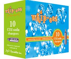 Whip-eez Co2 Soda chargers - 20 chargers (2-10 packs)