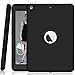 New iPad 9.7 Inch Case,New ipad 9.7 2017 case Darmor [Heavy Duty] [hybrid] PC+Silicon Hybrid Protective Three Layer Armor Defender Full Body Protective Case for New ipad 9.7 2017 Black
